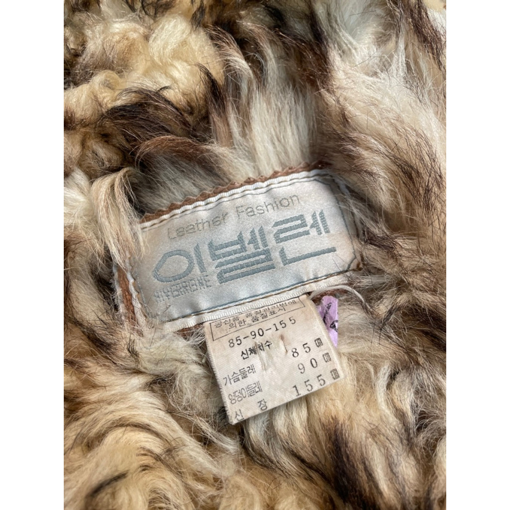 Vintage Penny Lane Sheep Skin Leather Shearling Jacket M Fur lined Boho Retro - Picture 9 of 11